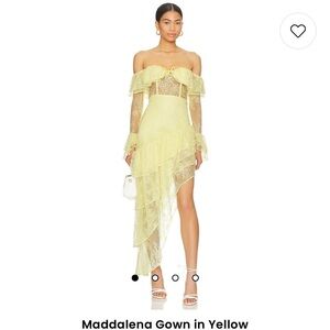 Magdalena gown in yellow size XS new with tags